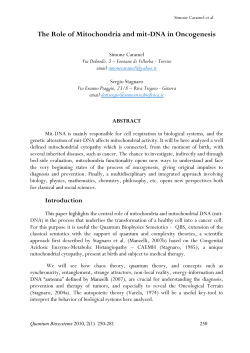 74. The Fractal role of Mitochondria and mtDNA in