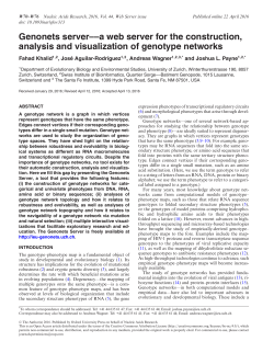 Genonets server&mdash;a web server for the