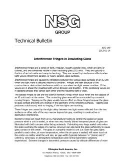 Interference Fringes in Insulating Glass