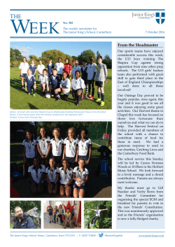 Issue 382 - Junior King`s, Canterbury