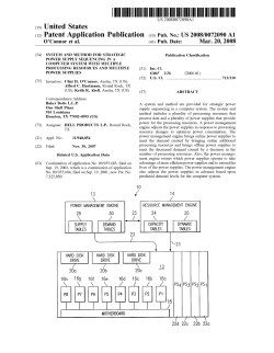 System and Method for Strategic Power Supply Sequencing in a