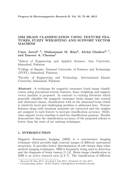 MRI BRAIN CLASSIFICATION USING TEXTURE FEA