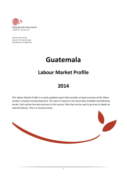 Guatemala &ndash; Labour Market Profile 2014