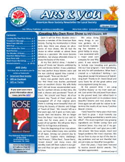October 2014 - American Rose Society