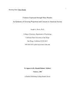 mass murder - Psychology Today