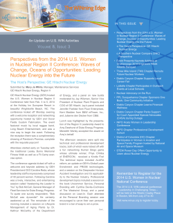 Perspectives from the 2014 U.S. Women in Nuclear Region II
