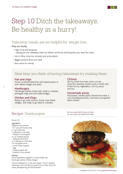 Step 10 - Appetite For Life