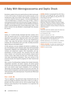 A Baby With Meningococcemia and Septic Shock