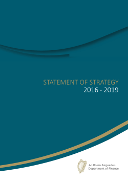 statement of strategy 2016 - 2019