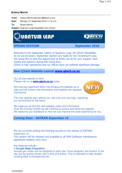 Quantum Leap - September 2010