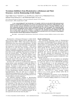 Tyrosinase Inhibitors from Rhododendron collettianum and Their