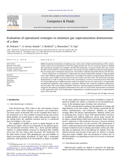 Evaluation of operational strategies to minimize gas supersaturation