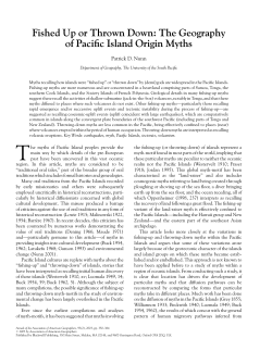 Fished Up or Thrown Down: The Geography of Pacific Island