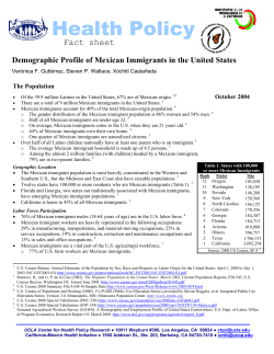 Fact Sheet - UCLA Center for Health Policy Research