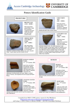 Pottery Identification Guide