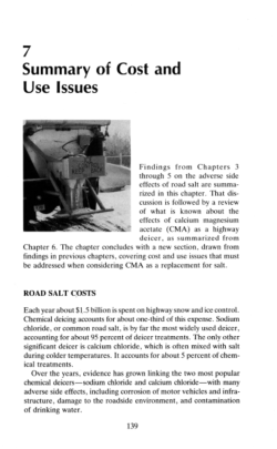 7 Summary of Cost and Use Issues