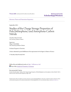 Studies of the Charge Storage Properties of Poly(bithiophene) and