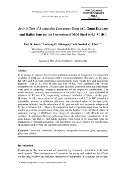 Joint Effect of Anogessius Leocarpus Gum (AL Gum)
