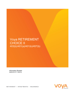 457 Retirement Choice II Booklet