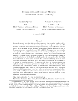 Foreign Debt and Secondary Markets