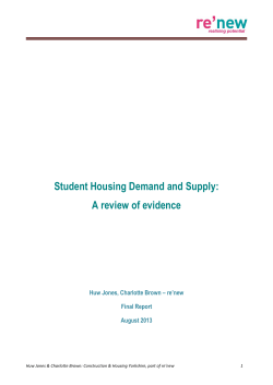 Student Housing Demand and Supply