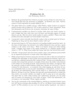Problem Set 10