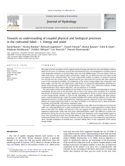 1. Energy and water