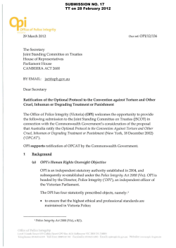 that Australia ratify the Optional Protocol to the Convention Against