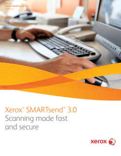 Brochure - Xerox SMARTsend&reg;