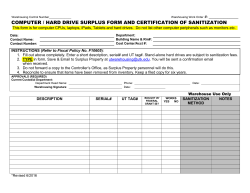 S-2 Computer Surplus Form