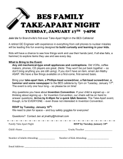 bes family take-apart night - Connecticut Invention Convention