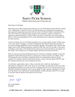 PTA Welcome Pack Adobe Acrobat PDF