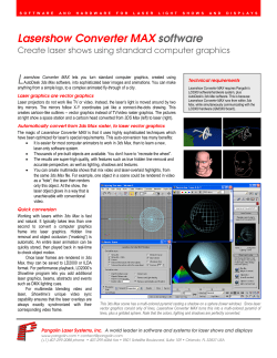 Pangolin Lasershow Converter MAX Software