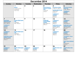 December 2014 - Tanglewood Lifestyle Management