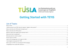 Getting Started with TEYIS