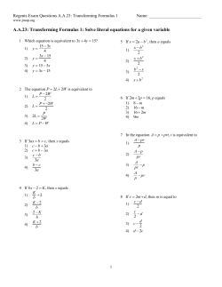 ExamView - AA23.TransformingFormulas1.tst