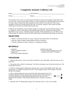 15 Lab Momentum- Inelastic Collision
