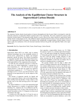 The Analysis of the Equilibrium Cluster Structure in Supercritical
