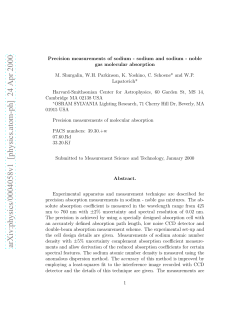 Precision measurements of sodium-sodium and sodium