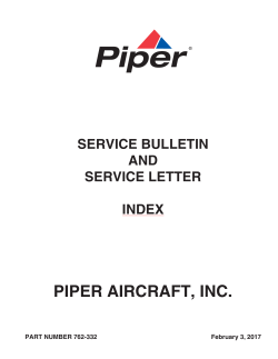 service bulletin index