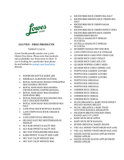 gluten - free products