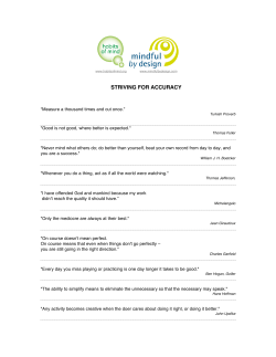 6 striving for accuracy