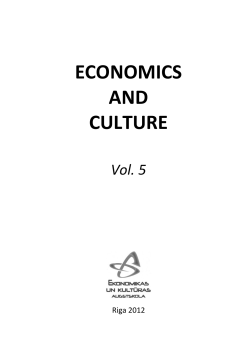 economics and culture - Ekonomikas un Kultūras augstskola