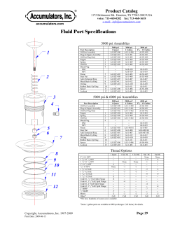Other Spare Parts - Accumulators, Inc.