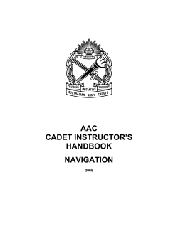 Cadet Instructor`s Handbook - Navigation, 2005