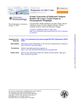 Paraneoplastic Pemphigus Renders the Lung a Target Organ in