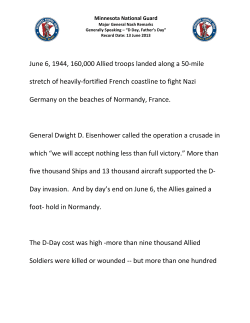 Father`s Day/D-Day - Minnesota National Guard