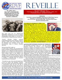 Rainbow Reveille April 2017 - Rainbow Division Veterans Foundation