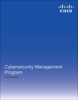 Cybersecurity Management Programs