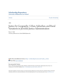 Justice by Geography: Urban, Suburban, and Rural Variations in